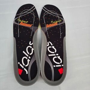 Jalas Impact Rebound Replacement Insoles Mens Size 45 Black Yellow Footbeds